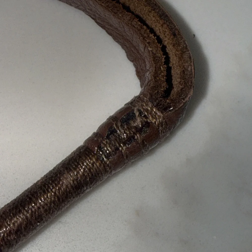 Vintage County Made In England Riding Crop Hunt Whip Leather / Braided Nylon 27